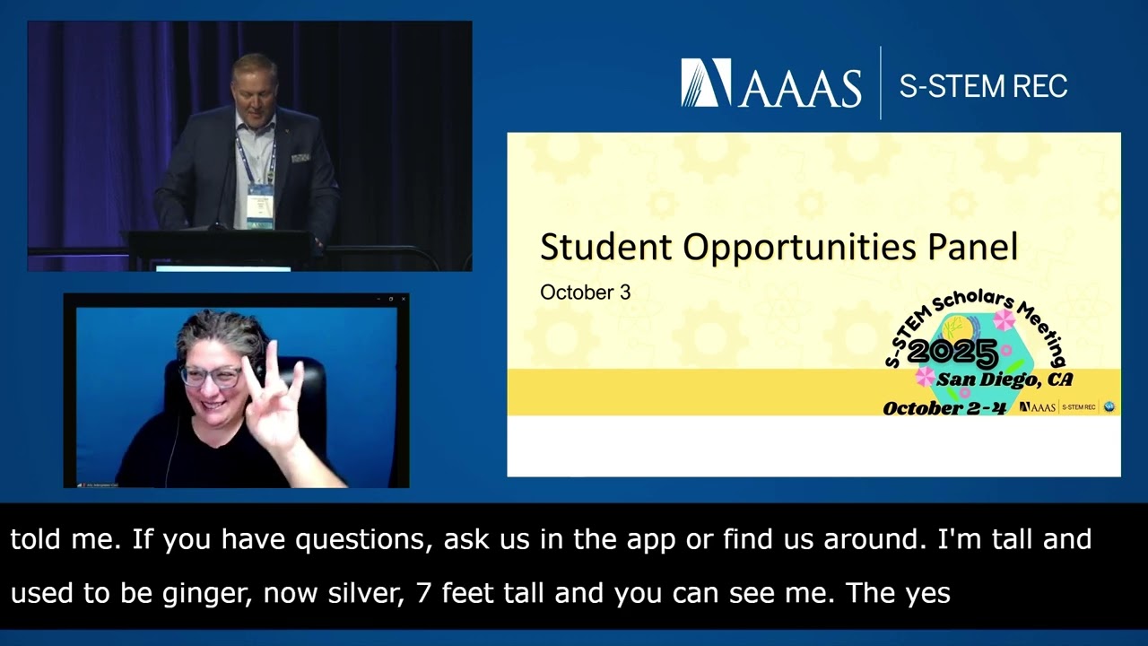 2025 S-STEM Scholars Meeting Student Opportunities Panel