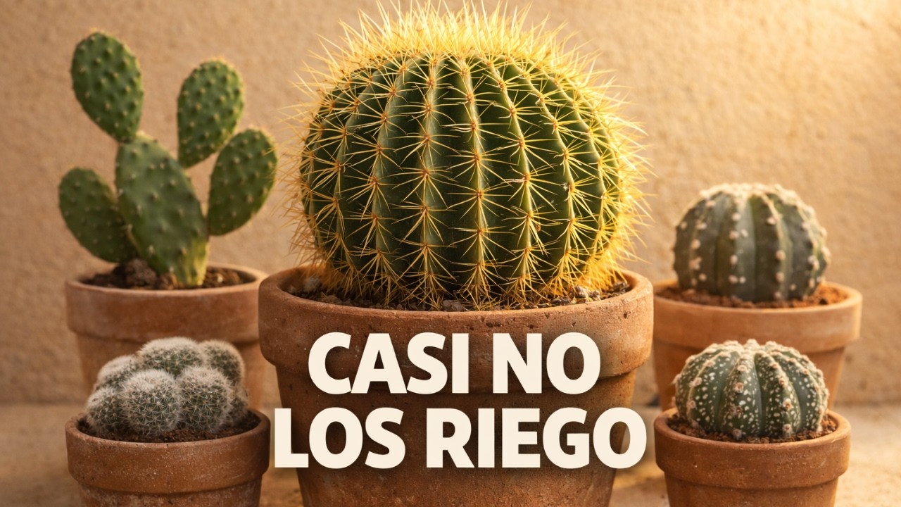 20 Cactus que Casi NO se RIEGAN y Siempre se Ven PERFECTOS 🌵 (Ideales para Principiantes)