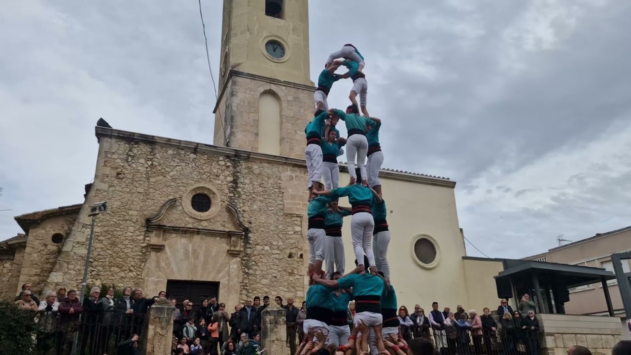 Castellers de Vilafranca - 4d7 - Sant Cugat Sesgarrigues 16/03/2025