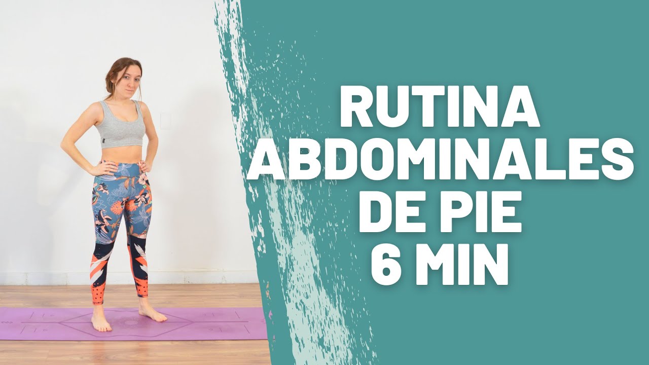 Abdominales de pie 6 minutos / Reducir cintura y aplanar abdomen