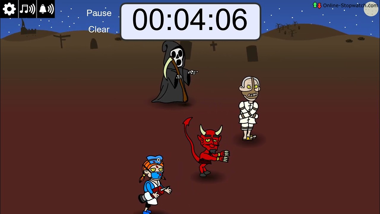 8 Minute Halloween Race Timer