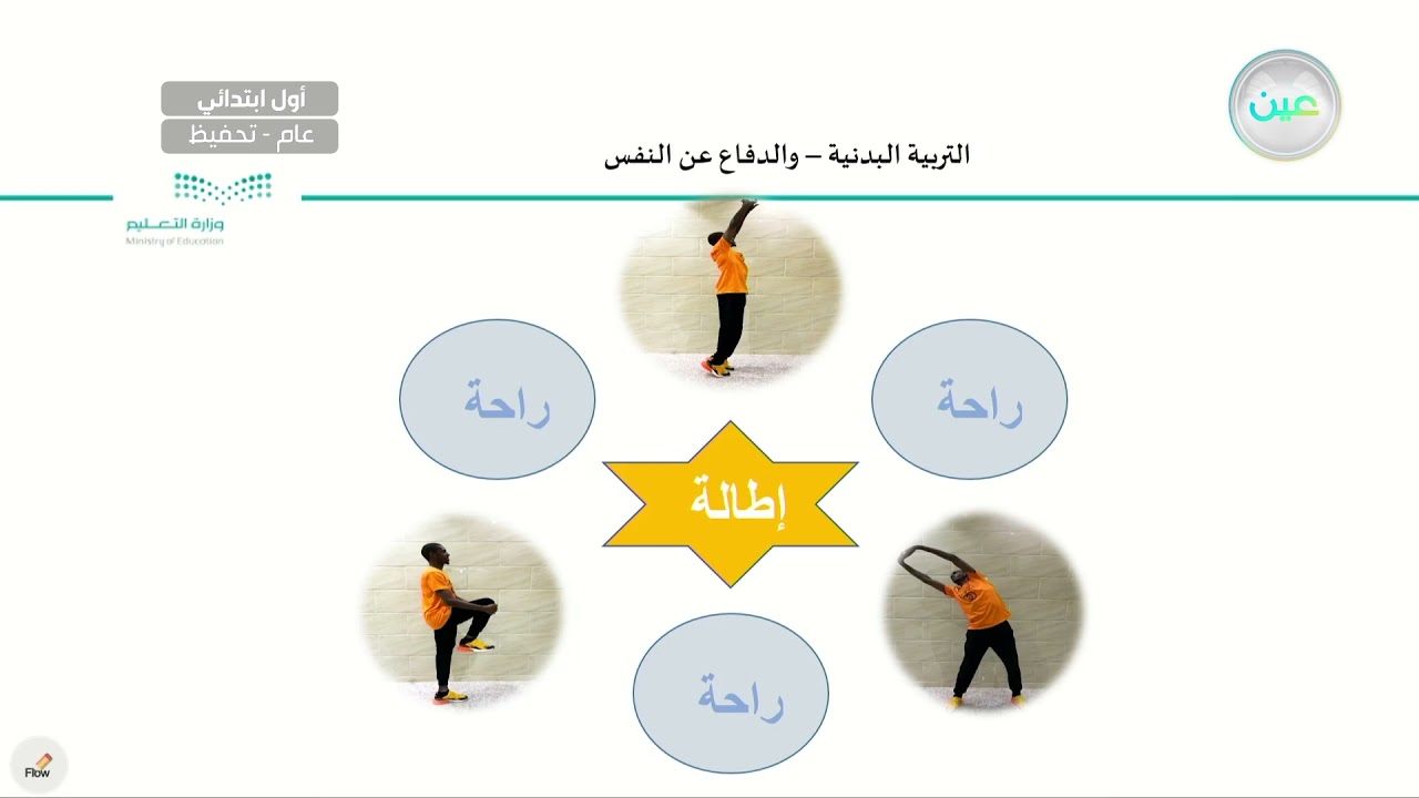 المرونة - التربية البدنية والدفاع عن النفس - أول ابتدائي