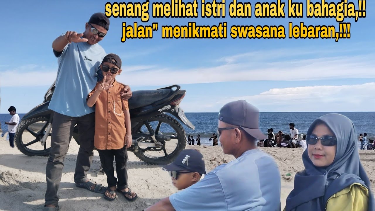 JALAN JALAN MENIKMATI SUASANA LEBARAN, SENANG MELIHAT ANAK ISTRI KU BAHAGIA,!!!