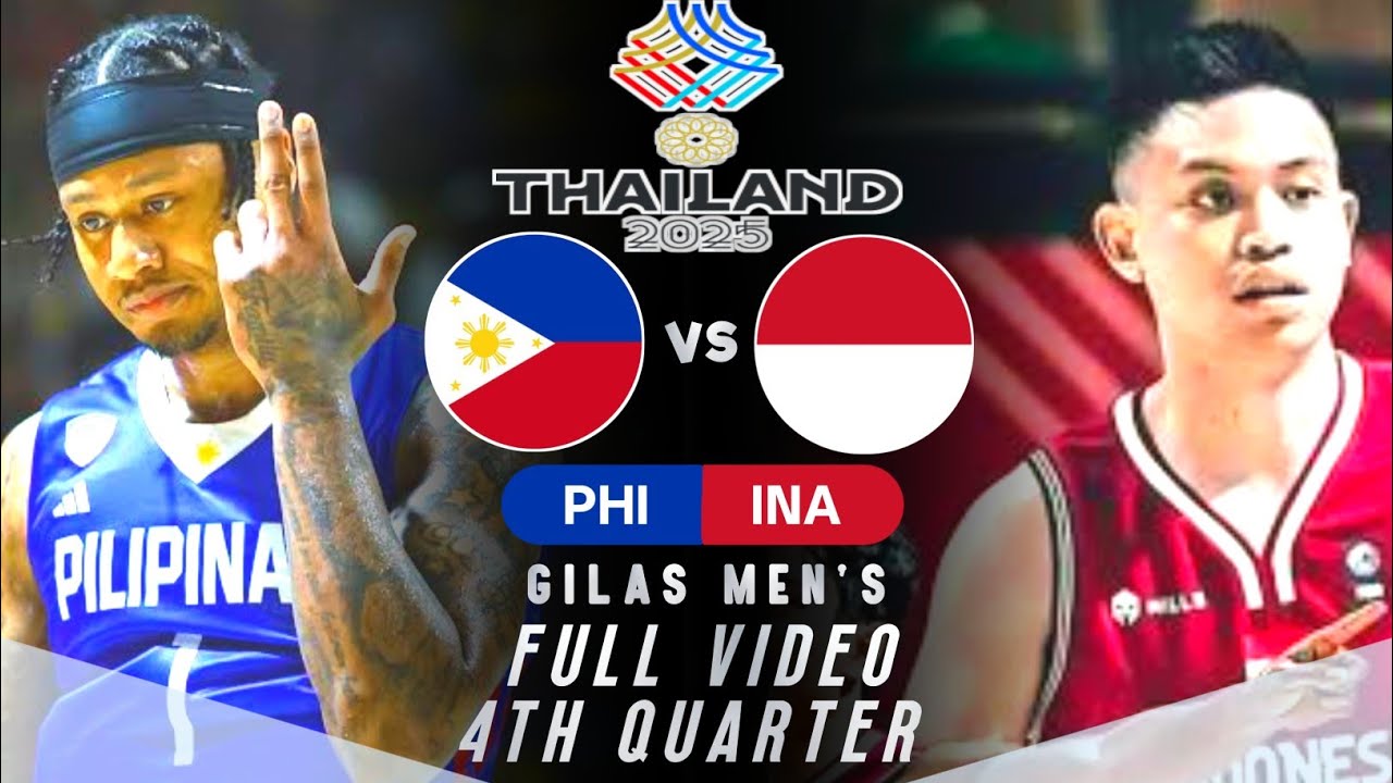 FINALS BOUND! GILAS MEN'S: PHILIPPINES vs INDONESIA FULL 4TH QUARTER | 33rd SEA GAMES