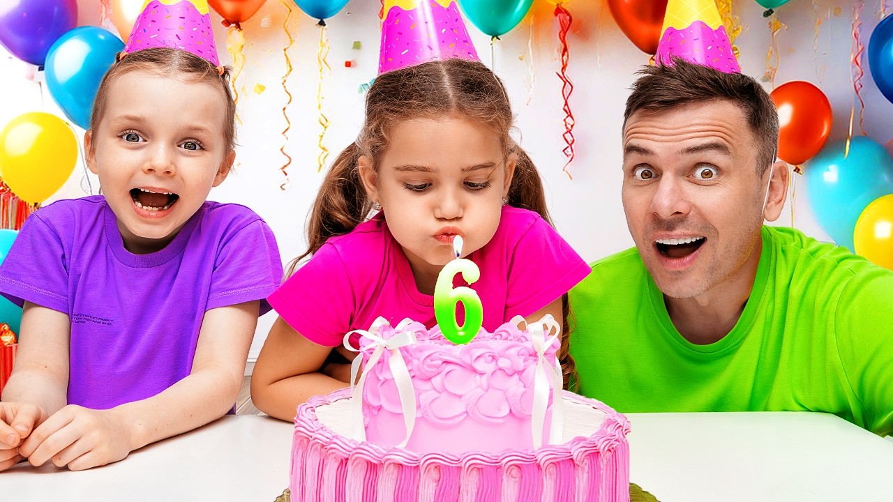 Dasha and Dad are getting ready for Vera’s Birthday! – Fun times for kids and parents together