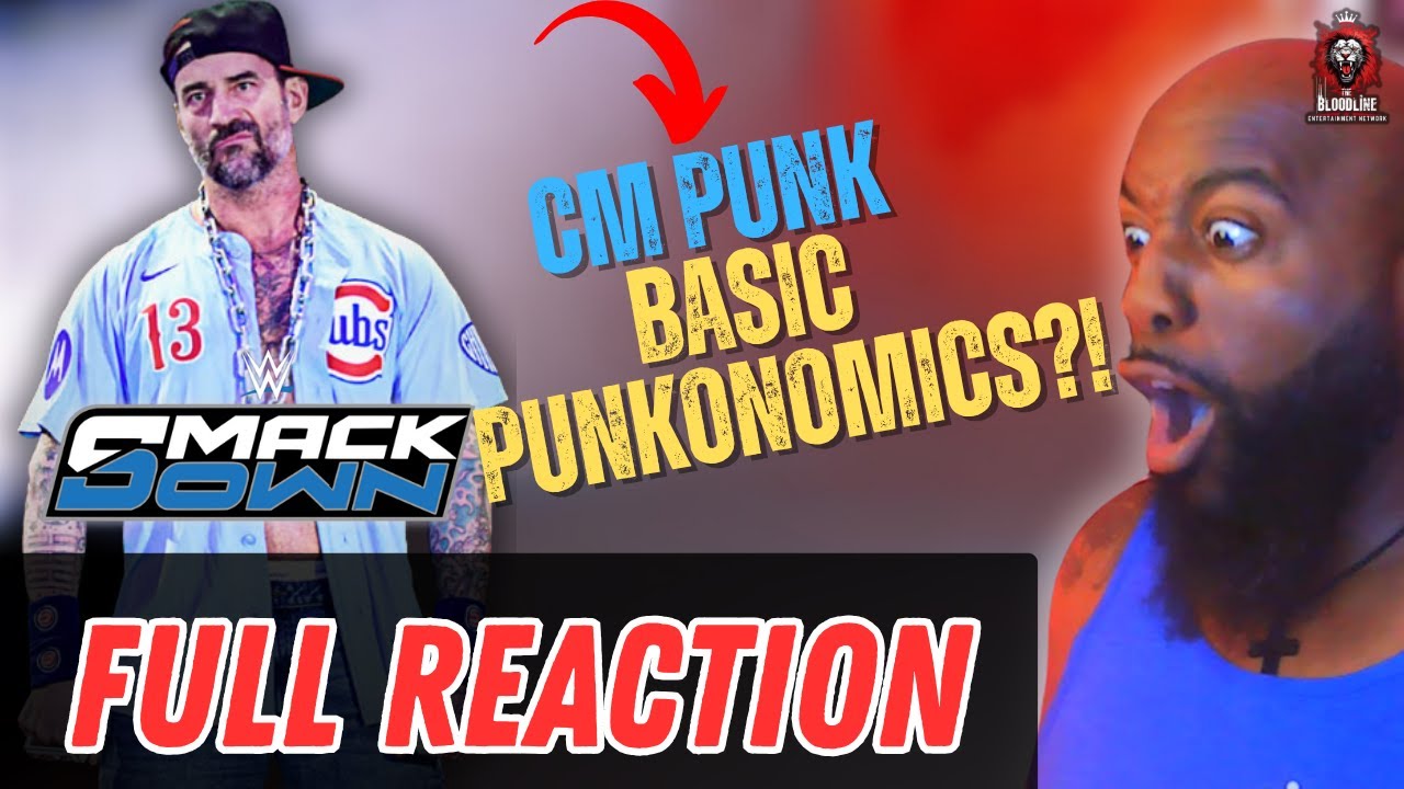 CM Punk delivers “Basic Thuganomics” rap roast to John Cena | SmackDown Reaction #cmpunk