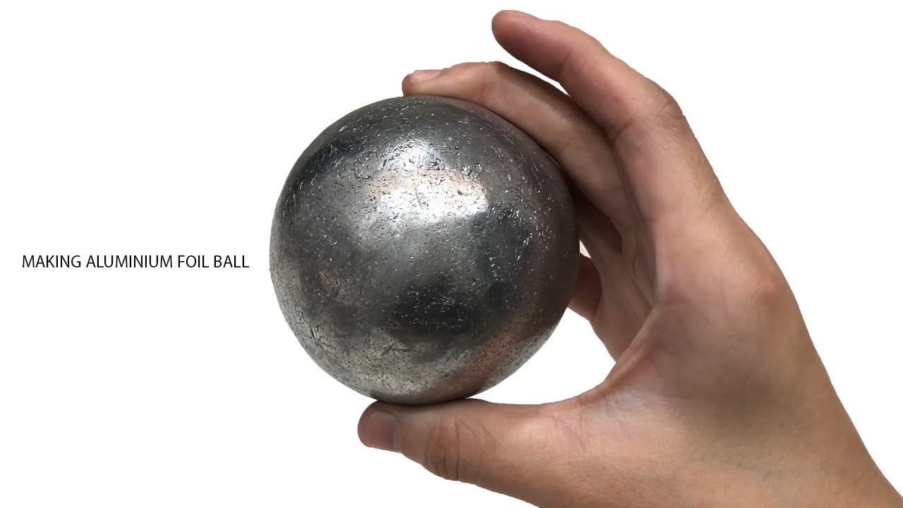 Making An Aluminium Foil Ball