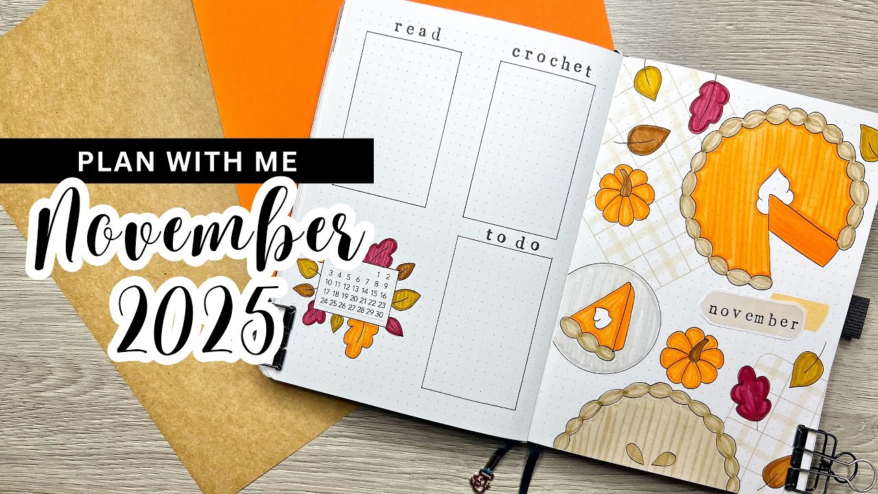 Планируйте вместе со мной || Настройка Bullet Journal на ноябрь 2025 г.