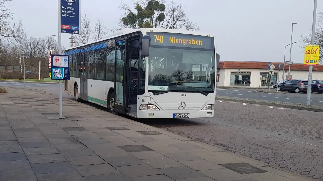 Busverkehr am Wunstorf  ZOB - Januar 2018