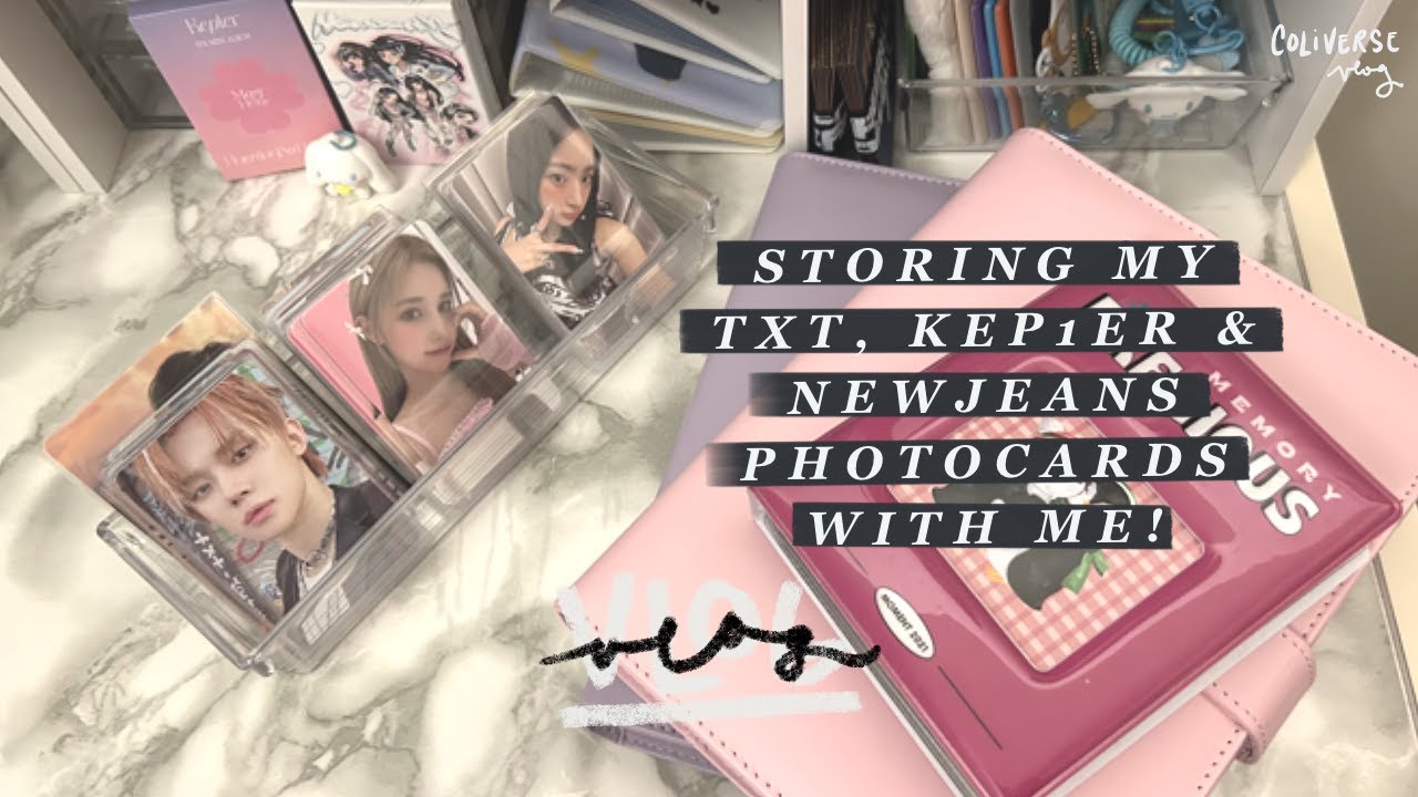 Storing TXT, KEP1ER & NEWJEANS KPOP Photocards In My Binder