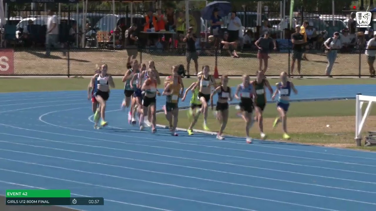 Girls U12 800m Final : 2024-25 State Track and Field Championships