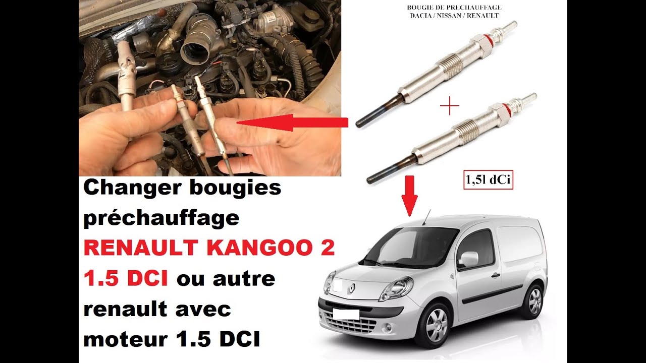 Поменять свечи предпускового подогрева RENAULT KANGOO 2 1.5 DCI или другого Renault с 1.5 DCI