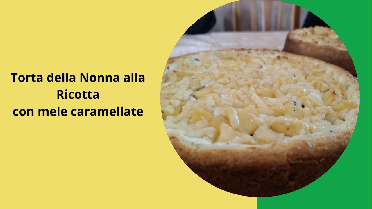 Torta della Nonna alla Ricotta e Mele caramellate🥧🥧🍏#torta_della_nonna  #torta_di_ricotta