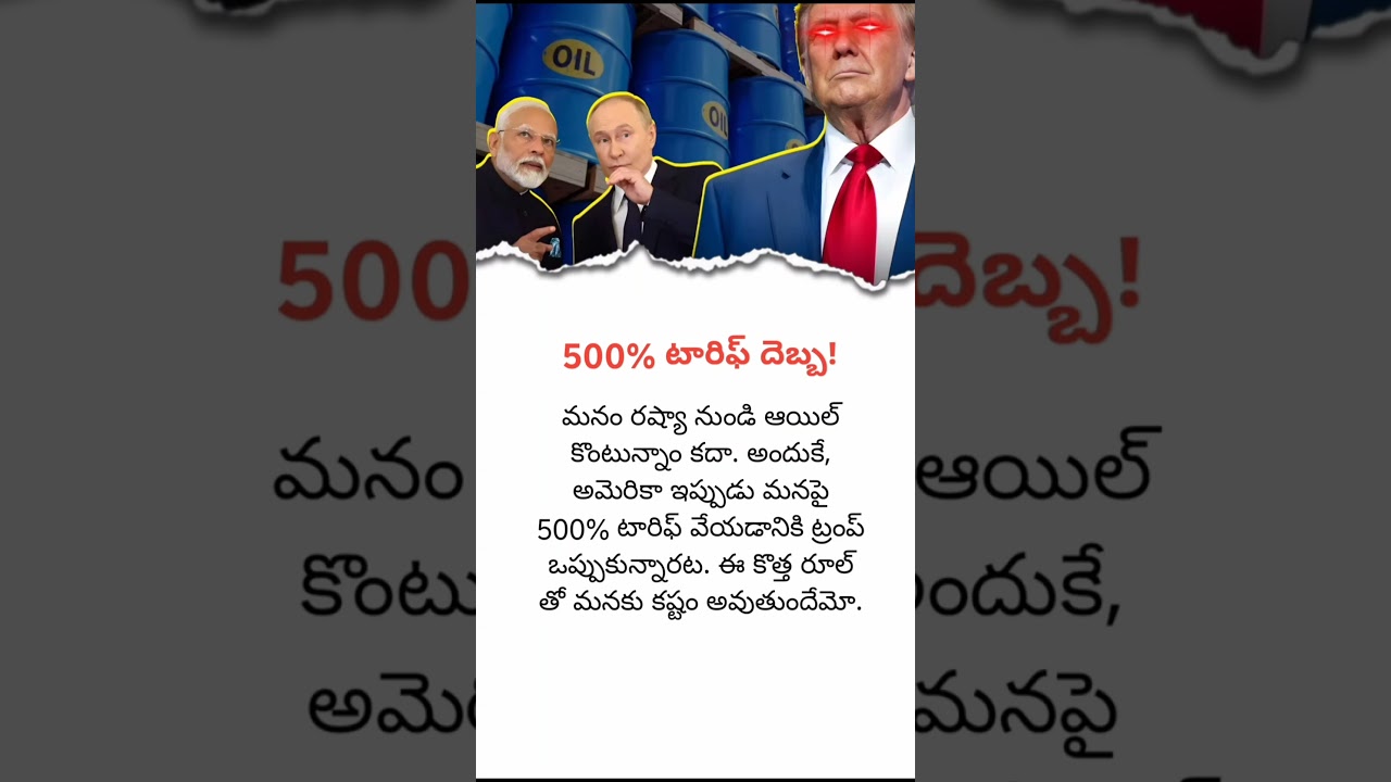 500% Tariff Shock | Global Oil War Explained in Simple Terms