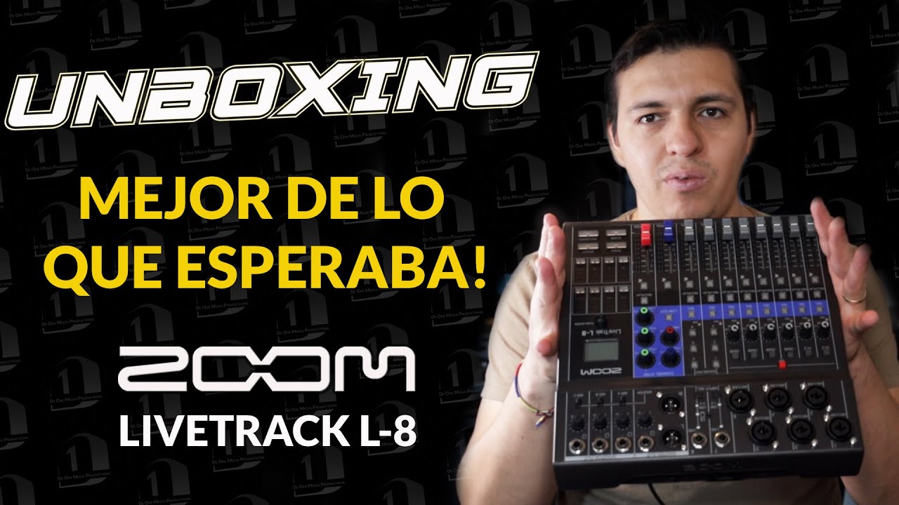 Desempacando (UNBOXING) la Consola de sonido Zoom Live Track L-8