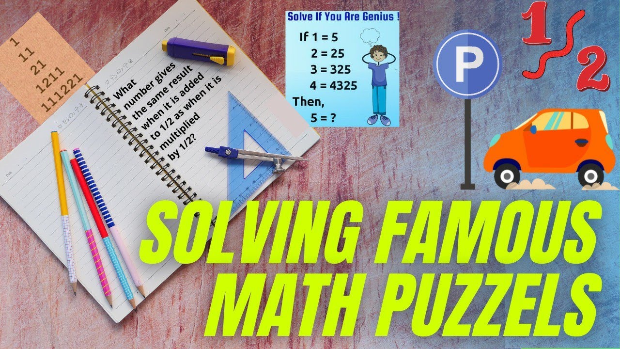 Solution to five famous Math puzzles that we came across in March 2021