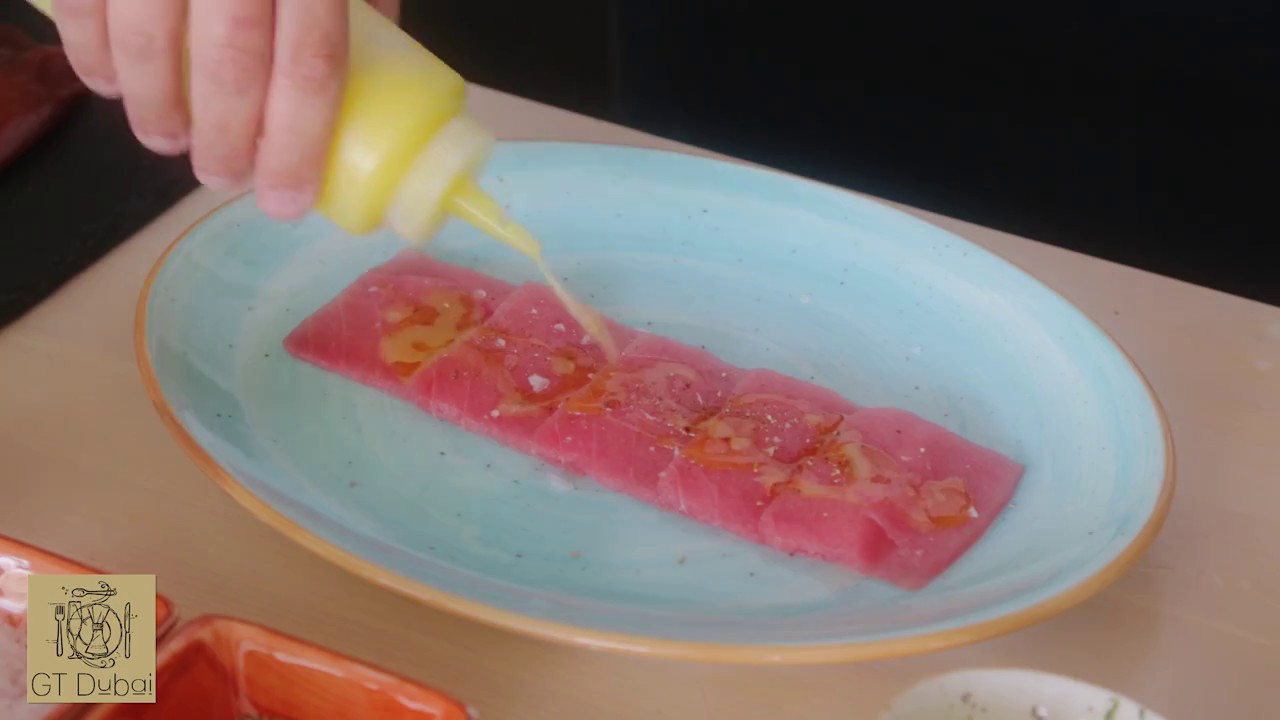 Chef's Signature Dish: Tuna Carpaccio by Chef Mauro Altea of Simply Italian