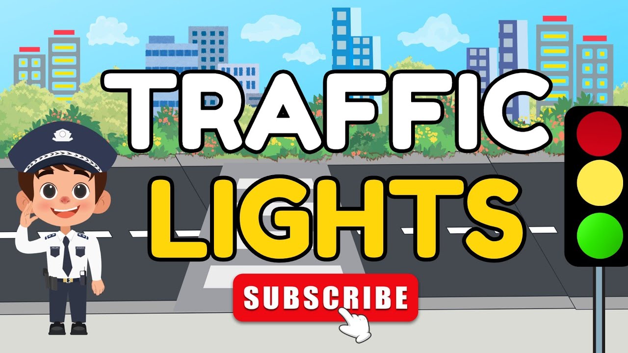 Traffic Lights Song | Road Safety Rhyme for Kids | Gagan Toons Rhymes