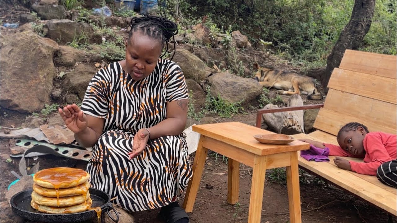 African Village Life|Delicious Fluffy Pancakes for breakfast 