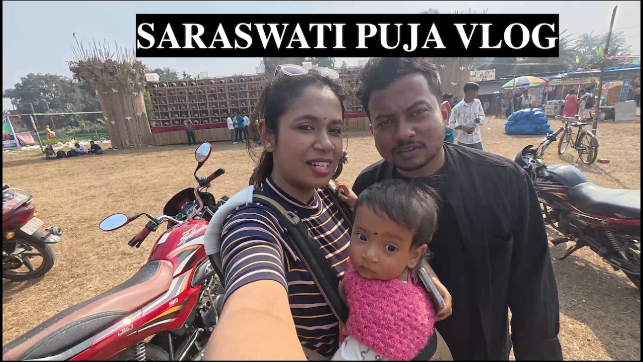 SARASWATI PUJA VLOG |VACCINE DAY