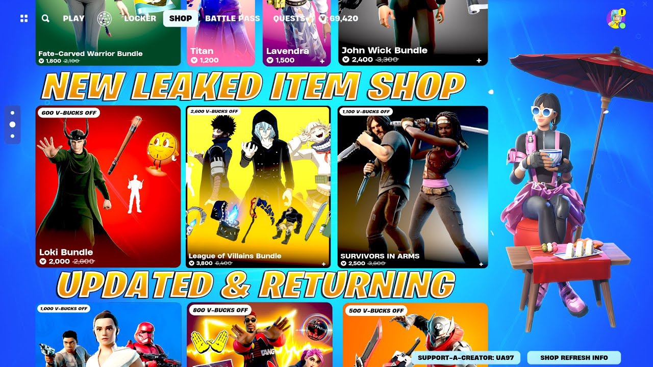v29.40 Returning Cosmetics (Walking Dead, MHA Villains, Marvel Loki, X-Men & More)