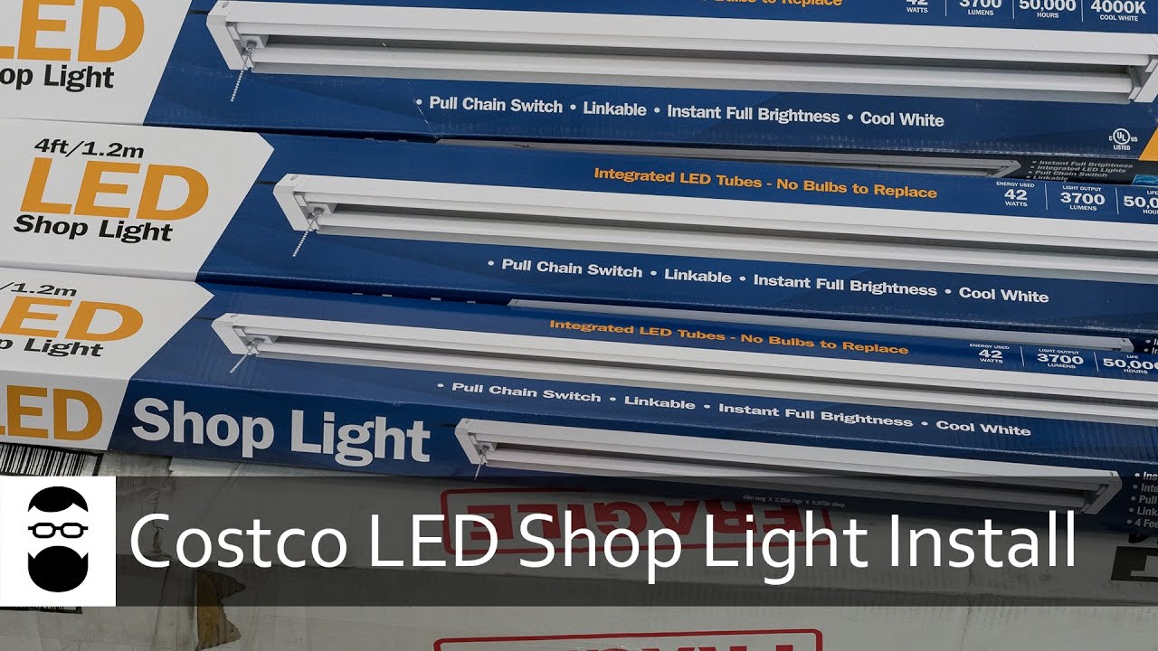 Costco LED Shop Light Install