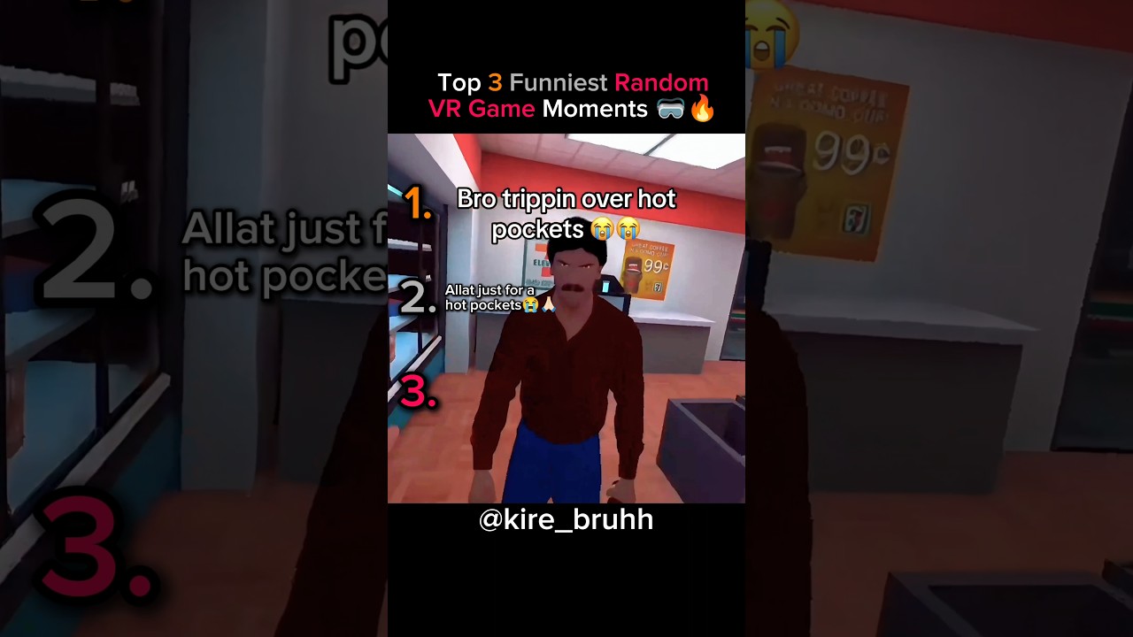 Top 3 Funniest Random VR Game Moments 🥽🔥 #funny #virtualreality #gaming #tiktokeffects