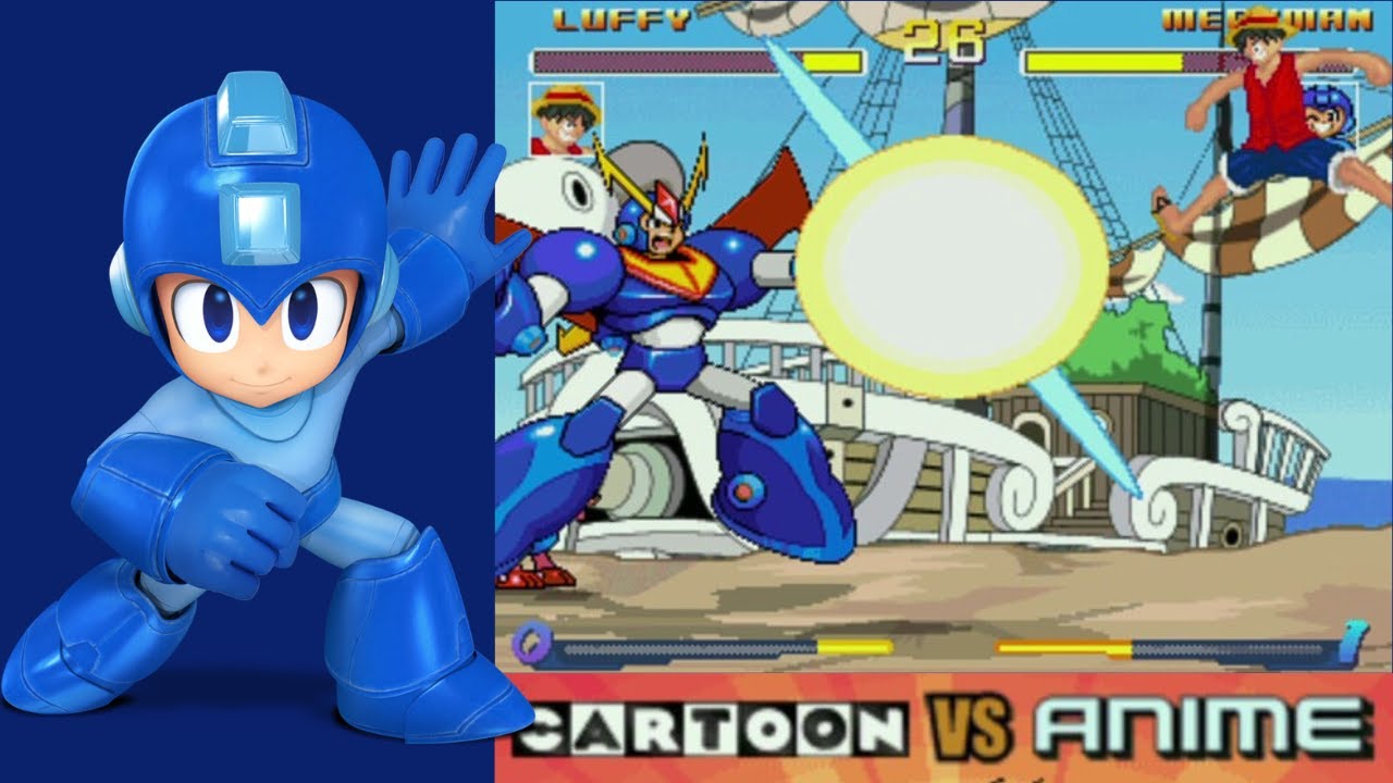 mega man gameplay MUGEN cartoon vs anime