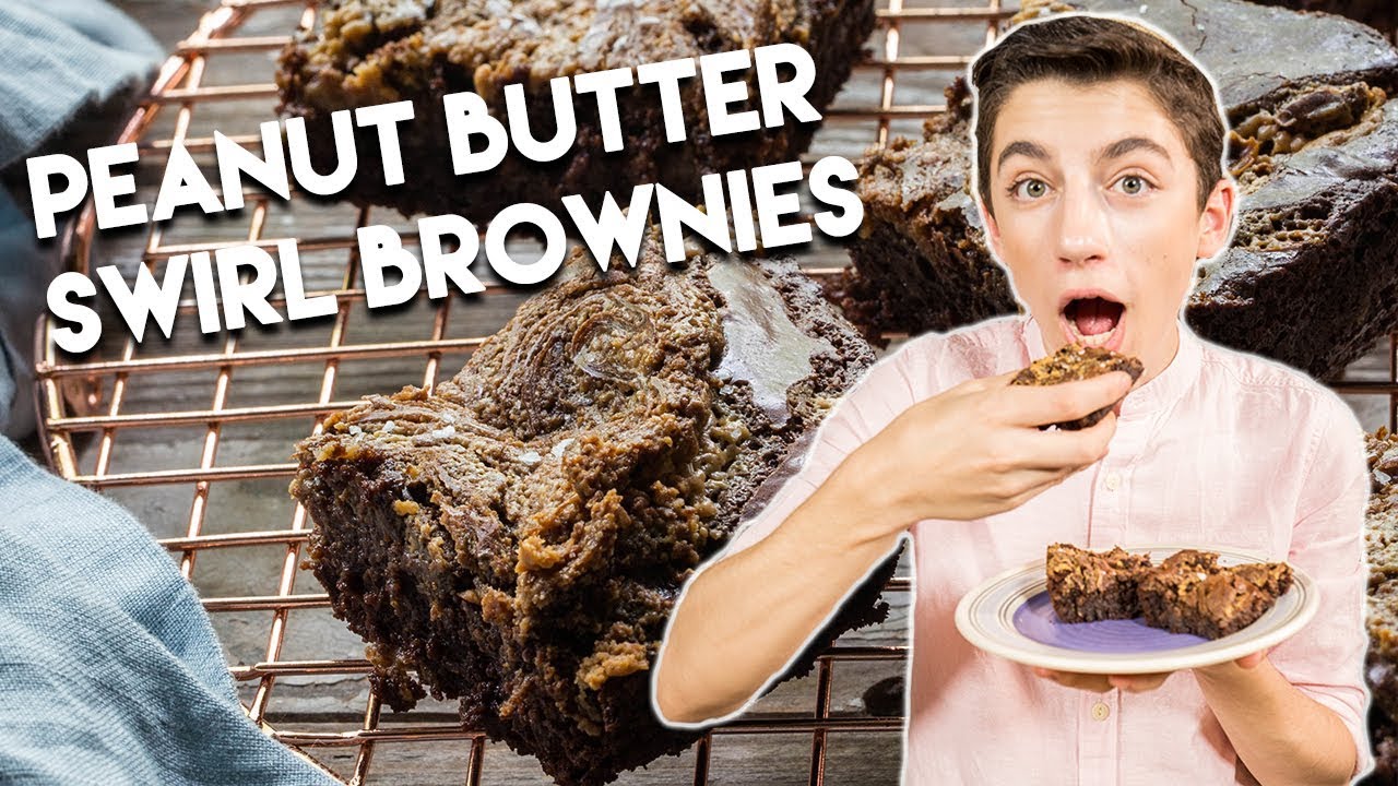 Peanut Butter Swirl Brownies Recipe | Eitan Bernath