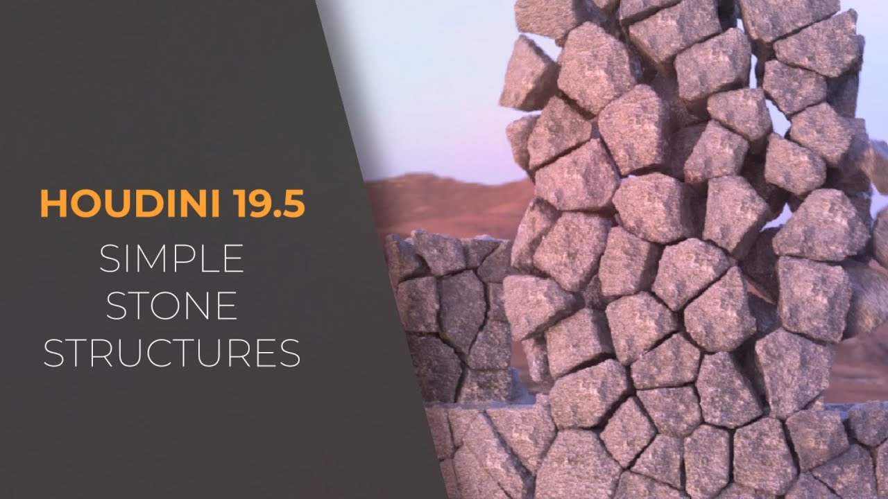SideFX Houdini - Simple Stone Structures - Bonus RBD