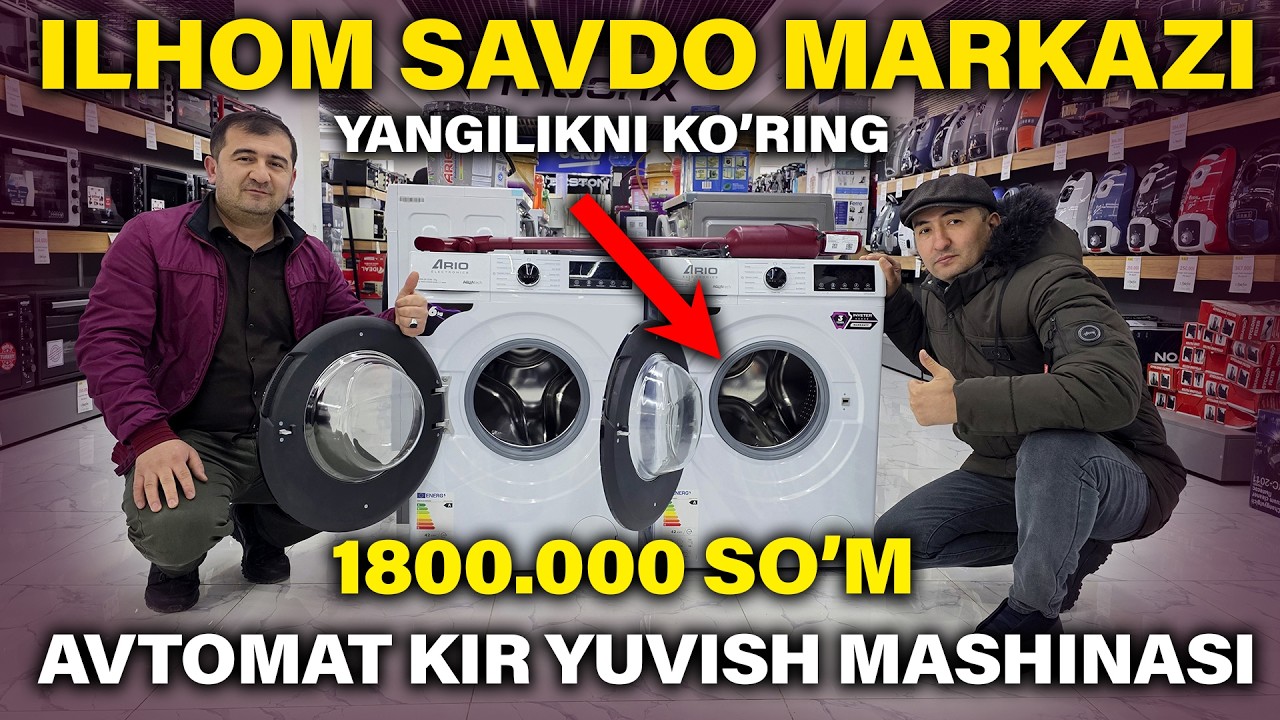ILHOM SAVDO MARKAZIDA YANGILIK 10 KUNLIK AKSIYA NARXLAR SINDI MAISHIY TEXNIKALAR NARXI 2026