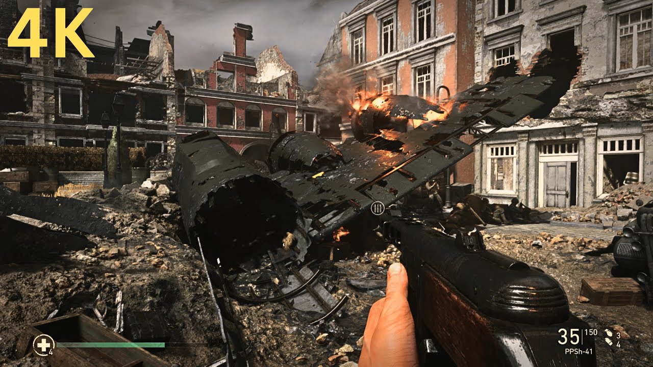 Call of Duty WW2 | IMMERSIVE Realistic ULTRA Graphics Gameplay [4K 60FPS HDR] 4K