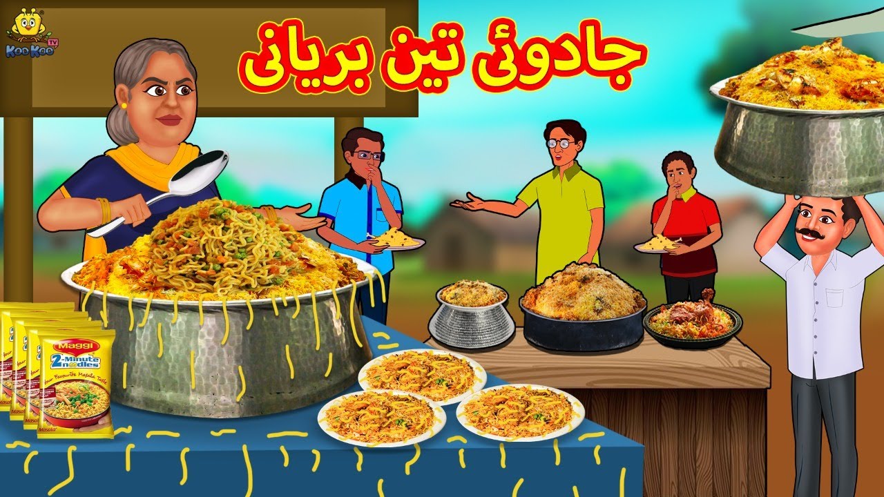 جادوئی تین بریانی | Urdu Stories | اردو میں کہانی | Urdu Kahaniya | Stories in Urdu