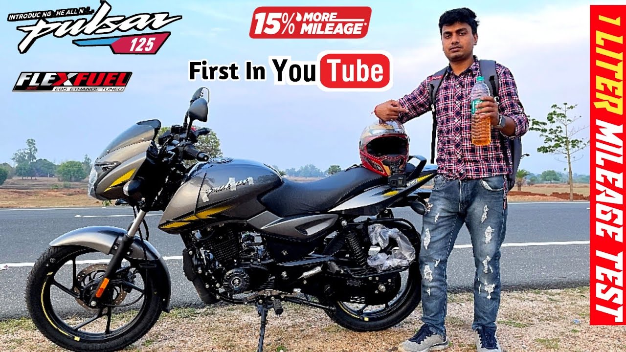 New Bajaj Pulsar 125 Fi BS7 Mileage Test ✔️🔥 | 125cc Bike | new pulsar 125 fi bs7 mileage test