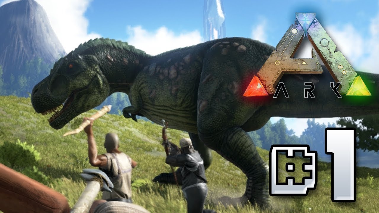 [ Ark survie fr ep 1]cool mon premier dinosaure tortue ninja