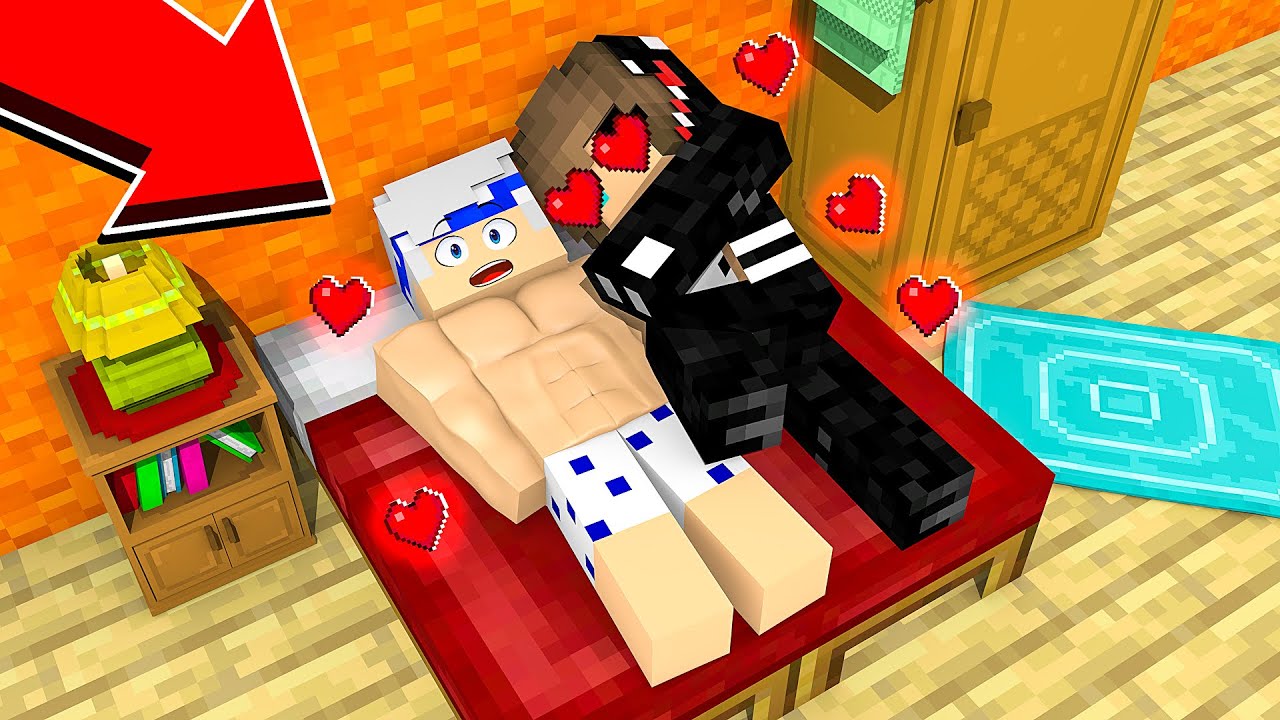 ACORDEI PRESO COM A MENINA VENOM APAIXONADA PEDINDO PRA GANHAR BEIJO NO MINECRAFT