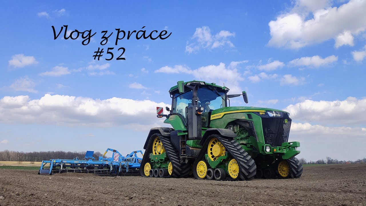 Vlog z práce #52 Příprava půdy pod kukuřici /JohnDeere 8RX 410 + Farmet K800/