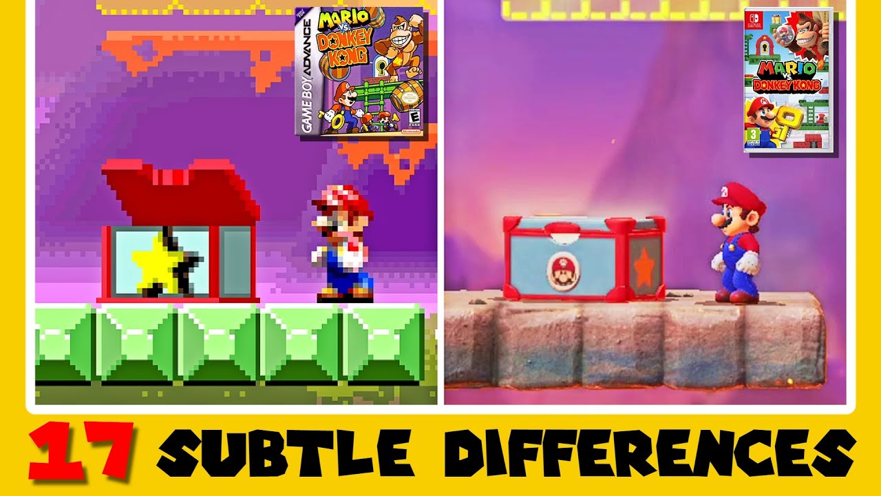 17 Subtle Differences Between Mario Vs. Donkey Kong for Switch and GBA (Part 4)
