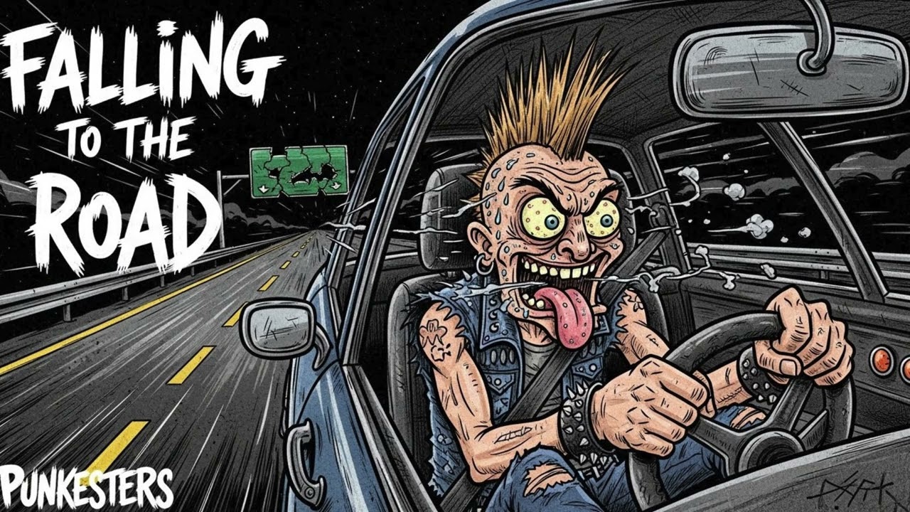Punk Rock Road Song About Escape & No Return | Punk Anthem: FALLING TO THE ROAD | PUNKESTERS