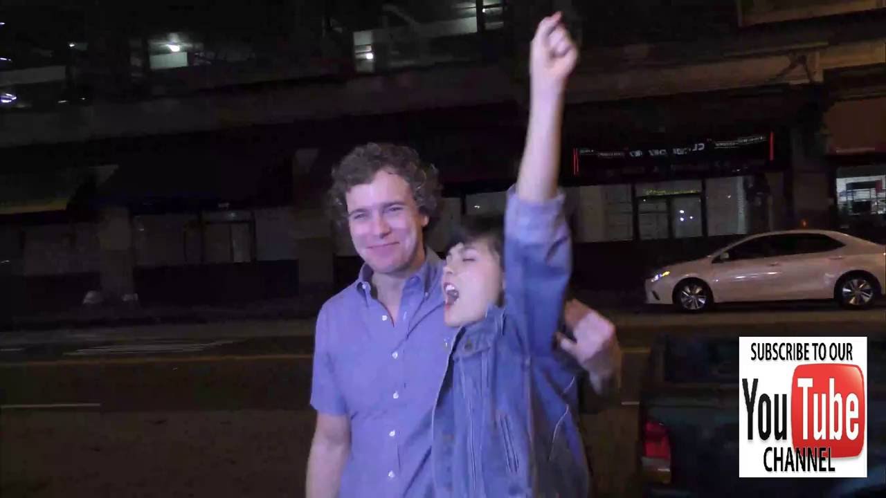 Bridgette Dunning and Frank Eudy outside the Big Brother 18 Cast Finally Party at Cliftons in Los An
