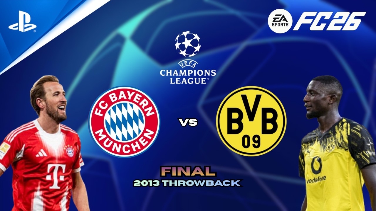 FC 26 - Bayern vs Dortmund | Champions League Final | Throwback Matchup | PS5™ Gameplay [4K60]