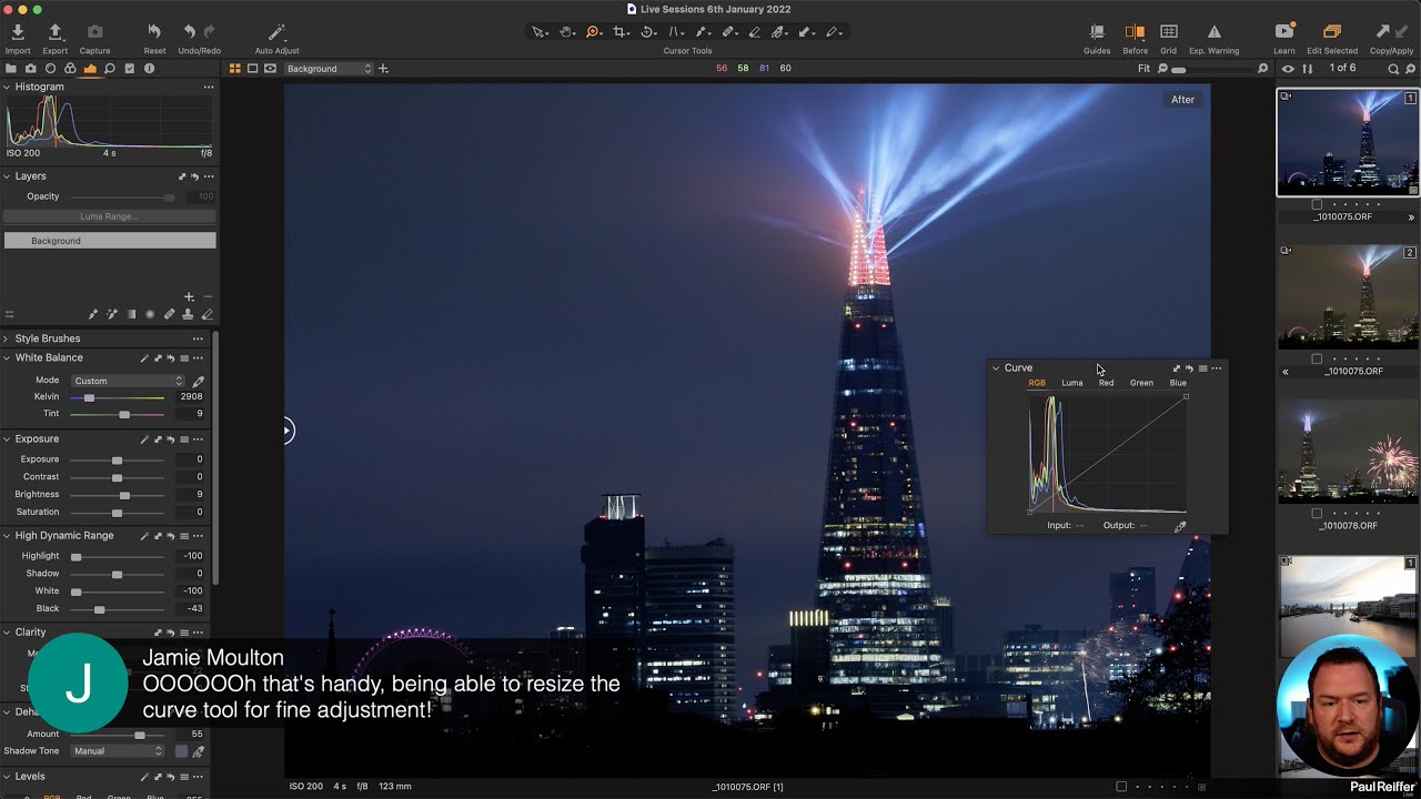 Live Editing Sessions - Capture One 22 - 6th January 2022 (HDR, Curves, Lens Corrections, Cityscape)