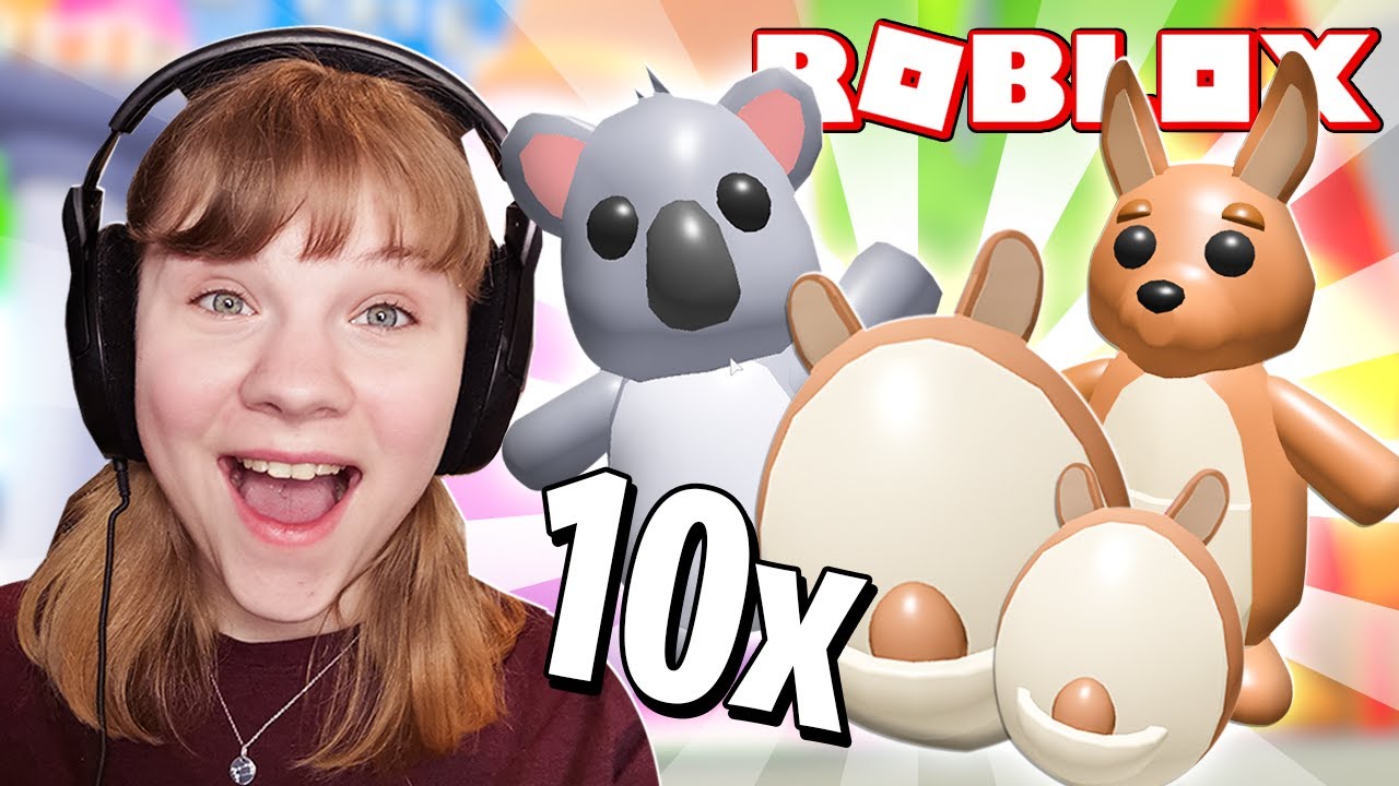 ÅBNER 10 AUSSIE PET ÆG! *LEGENDARY* | Dansk Roblox Adopt Me med Kaytraine