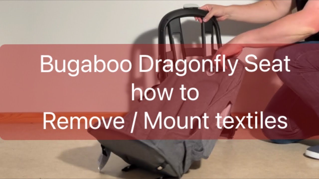 Bugaboo Dragonfly: как снять/установить тканевые элементы