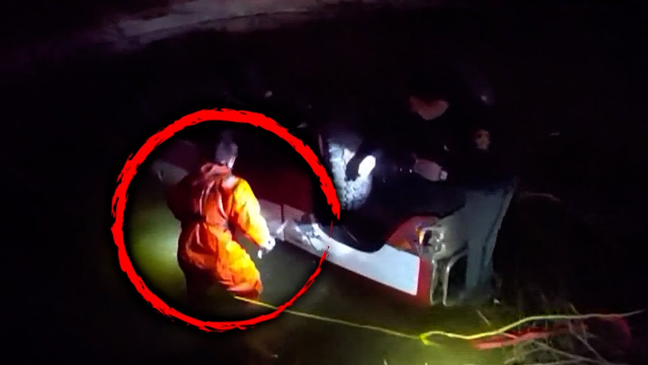 Rookie Firefighter Rescues Teen Trapped In Car From River