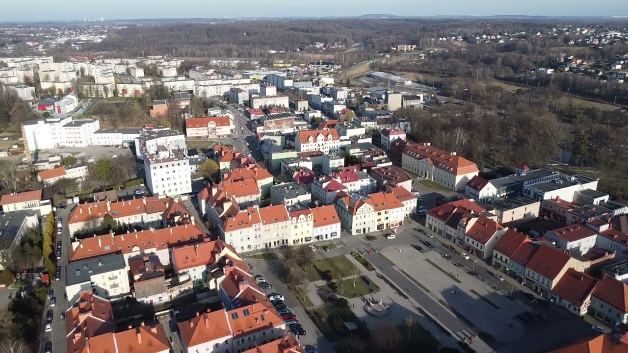Wodzisław Śląski przelot nad Starym Miastem