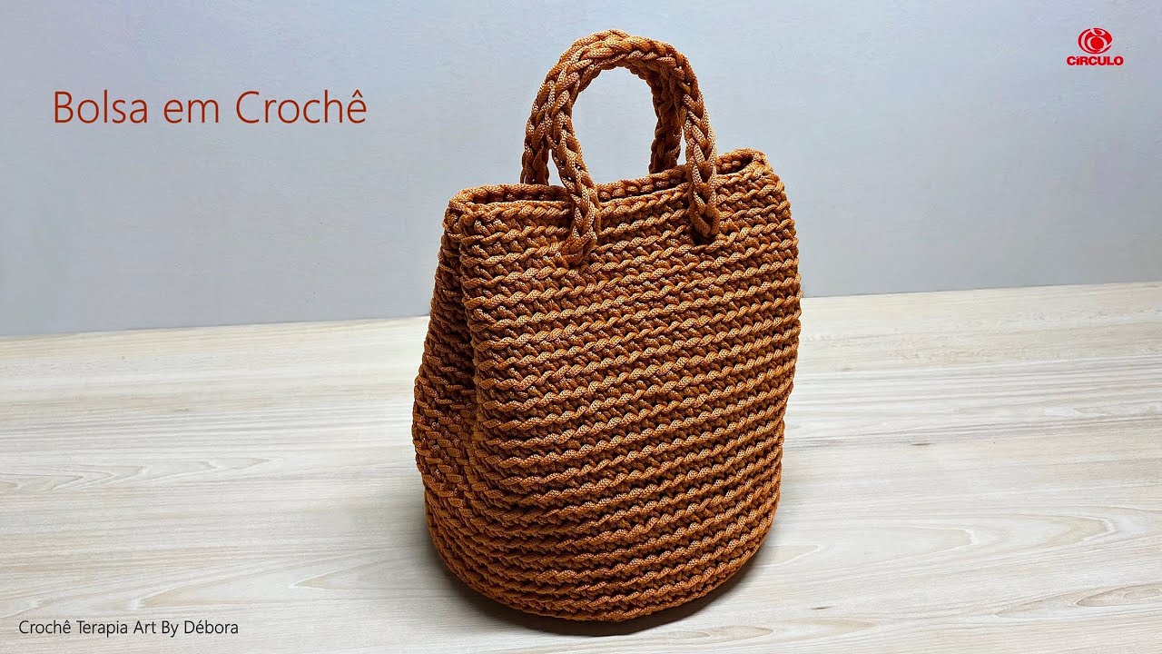BOLSA CROCHÊ  Fio Nautico (Fácil)