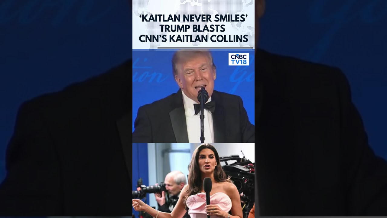 Трамп сравнил Кейтлан Коллинз из CNN с трансгендером на напряженном ужине корреспондентов | N18G
