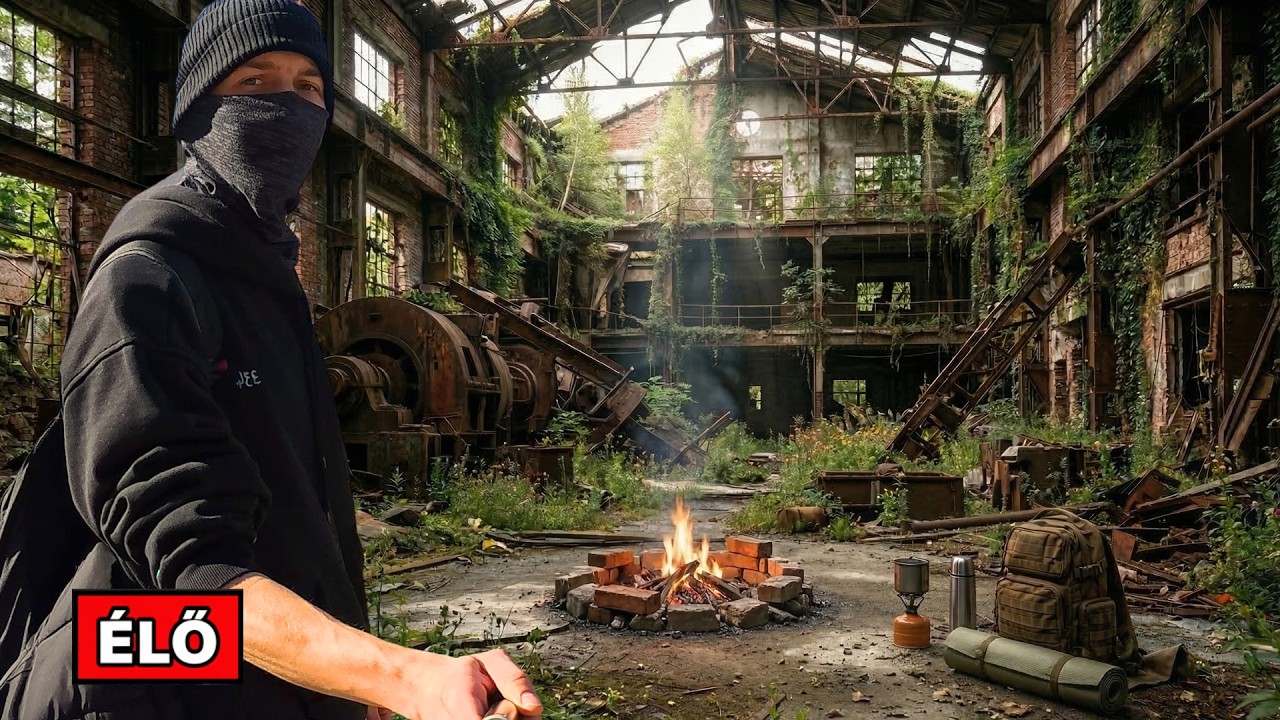 🔴Túlélés a vadonban! | Maraton | Nyereményjáték 🎁| Alvós | Urbex stream 🔦|