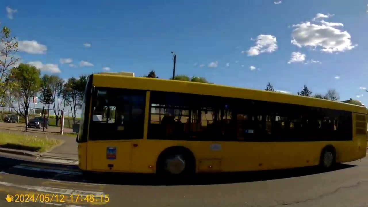 Минск.Поездка на автобусе №102 ДС Чижовка - Вокзал